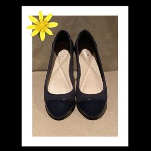 Alfani Navy Blue Flats - size 8 1/2